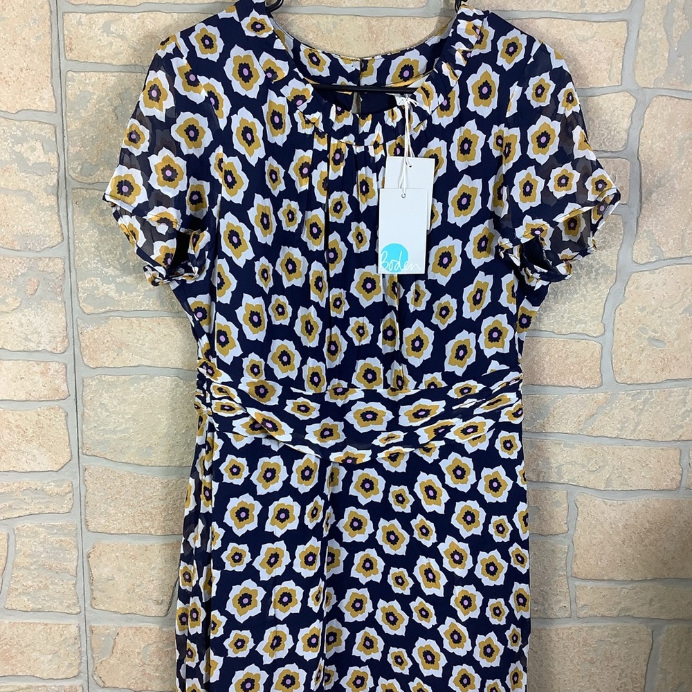 Boden Bergenia Dress Size 10R Floral NWT - Picture 3 of 6